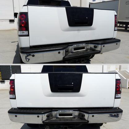2004-2015 Nissan Titan Tail Lights (Matte Black Housing/Clear Lens)