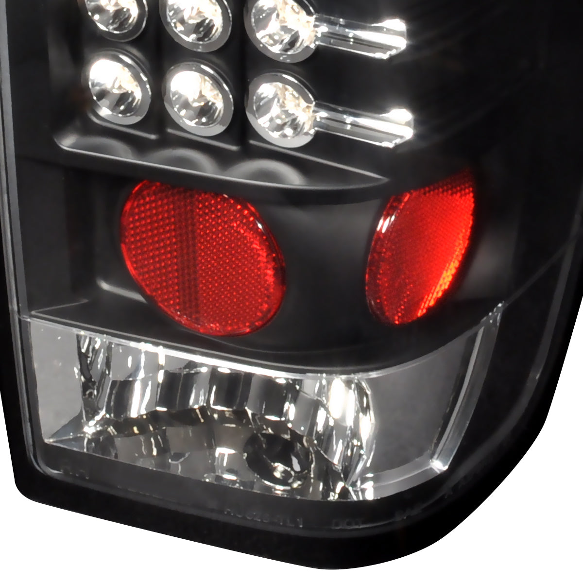 2004-2015 Nissan Titan LED Tail Lights (Matte Black Housing/Clear Lens)