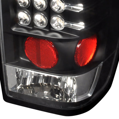 2004-2015 Nissan Titan LED Tail Lights (Matte Black Housing/Clear Lens)