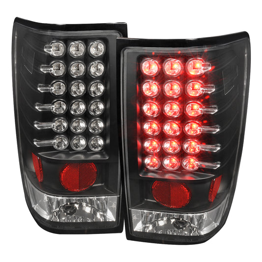 2004-2015 Nissan Titan LED Tail Lights (Matte Black Housing/Clear Lens)
