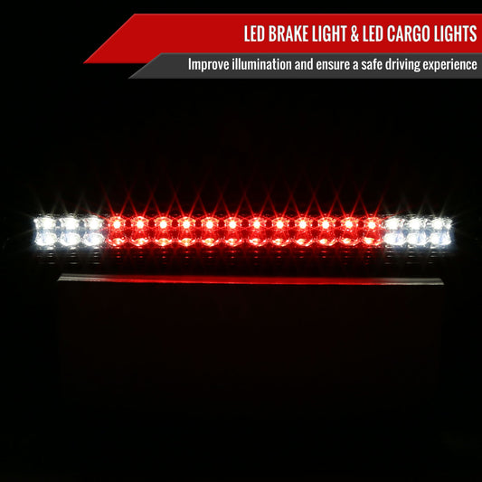 2004-2015 Nissan Titan LED 3rd Brake Light (Chrome Housing/Smoked Lens)