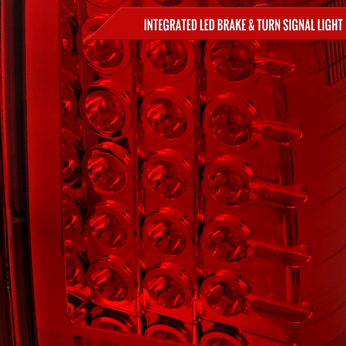 2004-2015 Nissan Titan LED Tail Lights (Chrome Housing/Red Clear Lens)