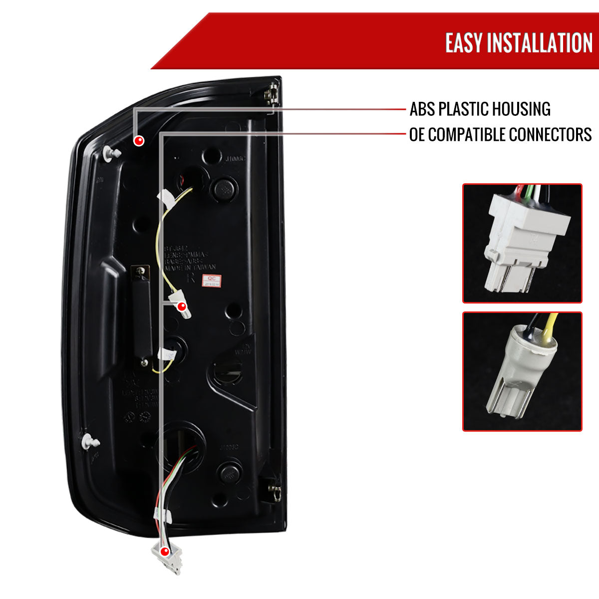 2014-2021 Toyota Tundra Sequential LED Tail Lights (Jet Black Housing/Clear Lens)