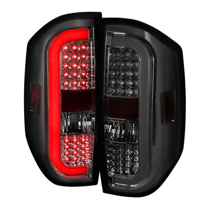 2014-2021 Toyota Tundra Sequential LED Tail Lights (Chrome Housing/Smoked Lens)