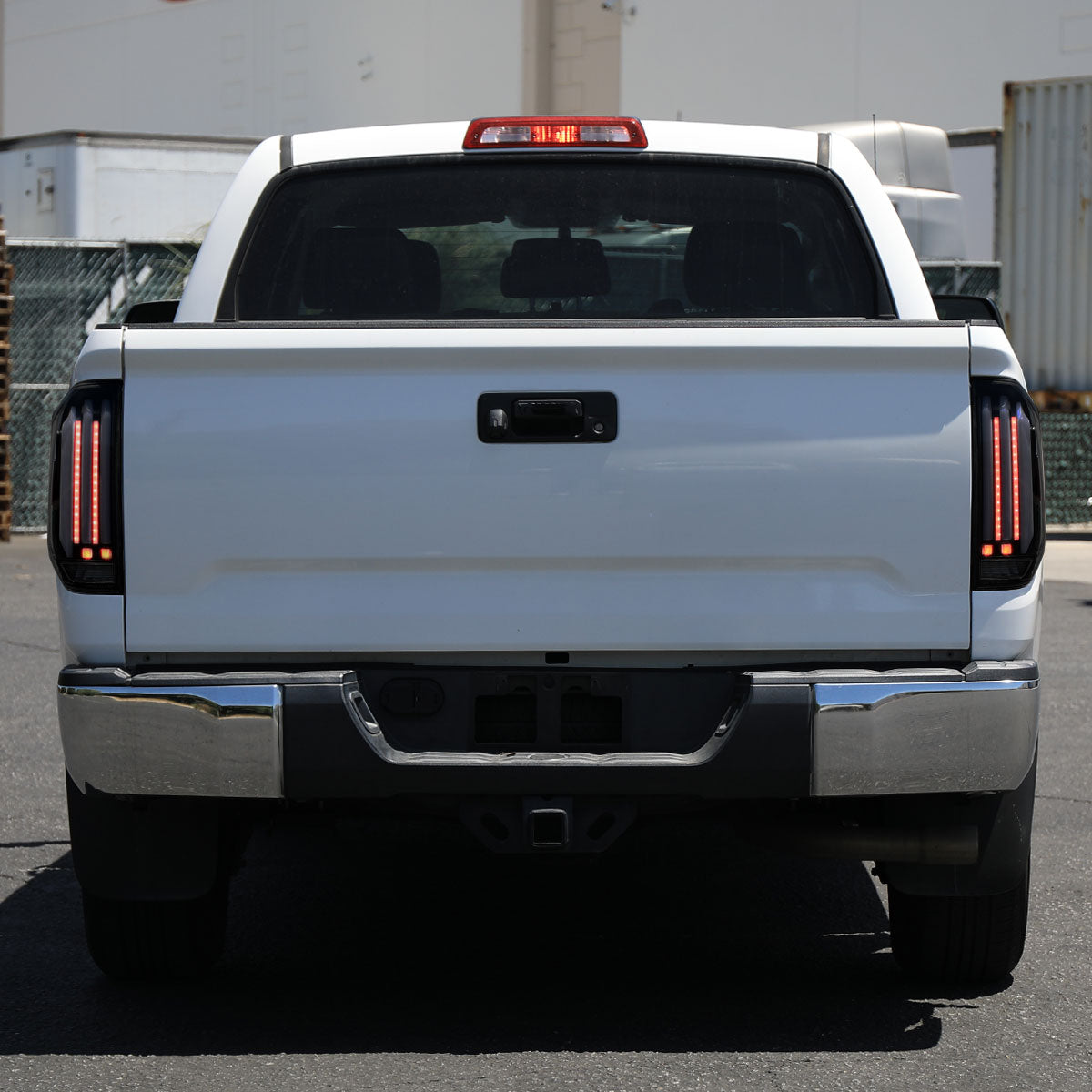 2014-2021 Toyota Tundra Facelift Style Full LED Tail Lights with Sequential Turn Signal (Matte Black Housing/Smoked Lens)
