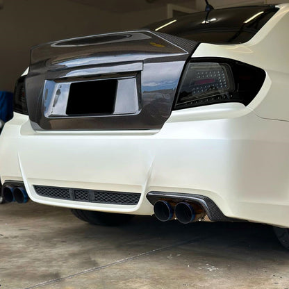 2008-2014 Subaru Impreza WRX/STI LED Sequential Turn Signal Tail Lights (Glossy Black Housing/Smoked Lens)