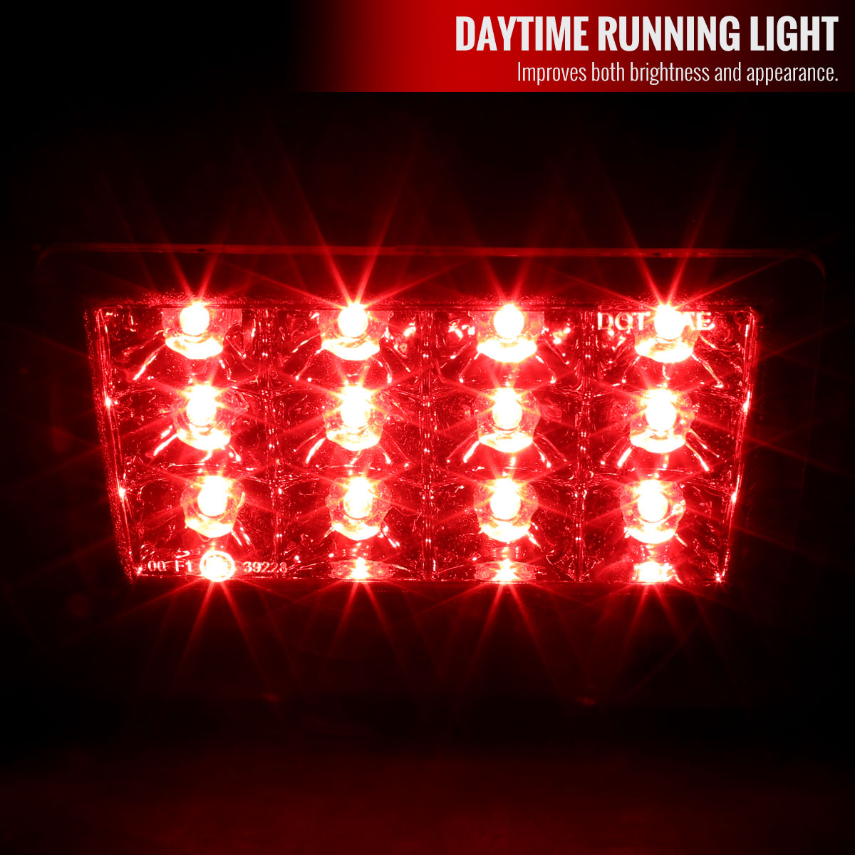 2011-2021 Subaru Impreza WRX STI F1 Style LED 3rd Brake Light (Chrome Housing/Red Lens)