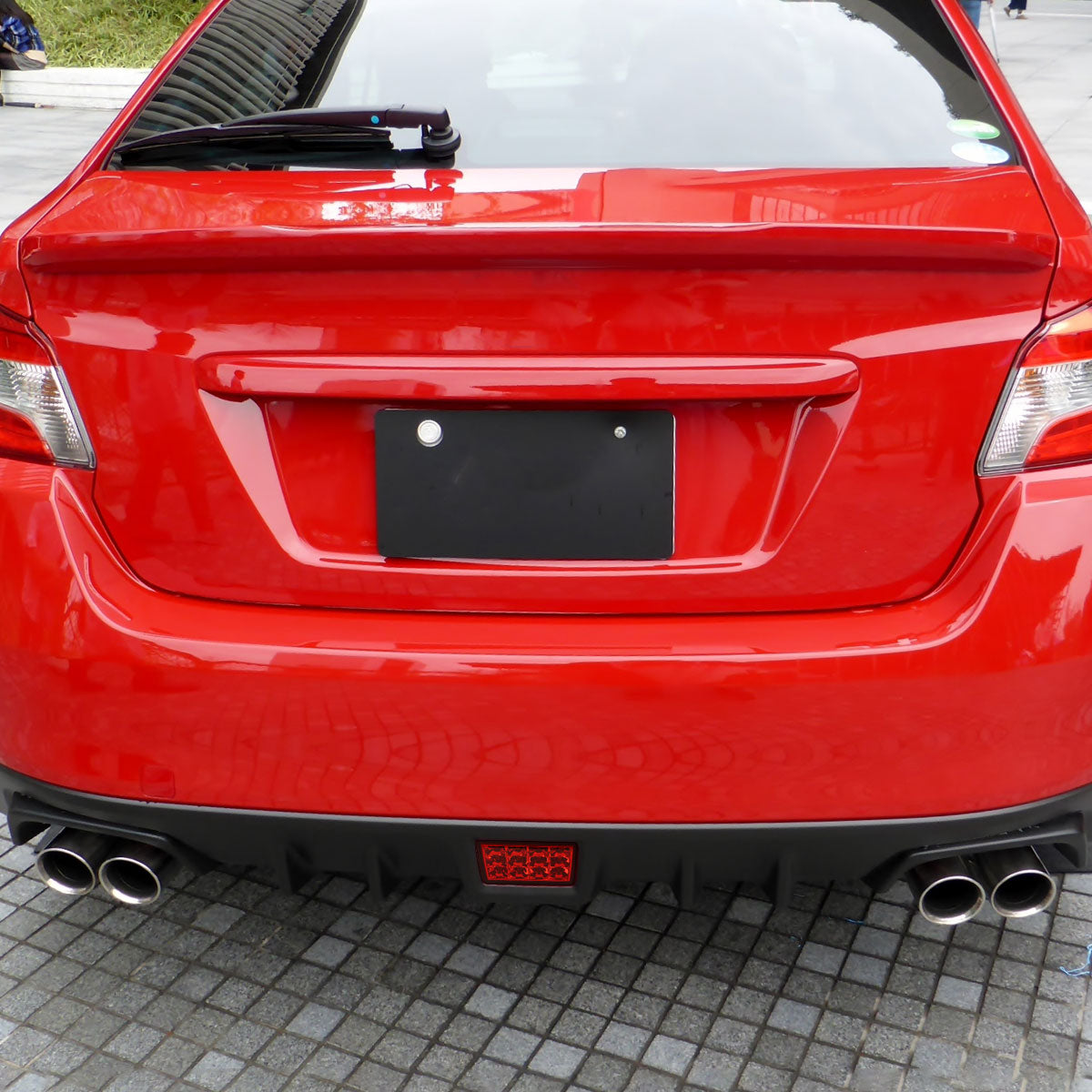 2011-2021 Subaru Impreza WRX STI F1 Style LED 3rd Brake Light (Chrome Housing/Red Lens)