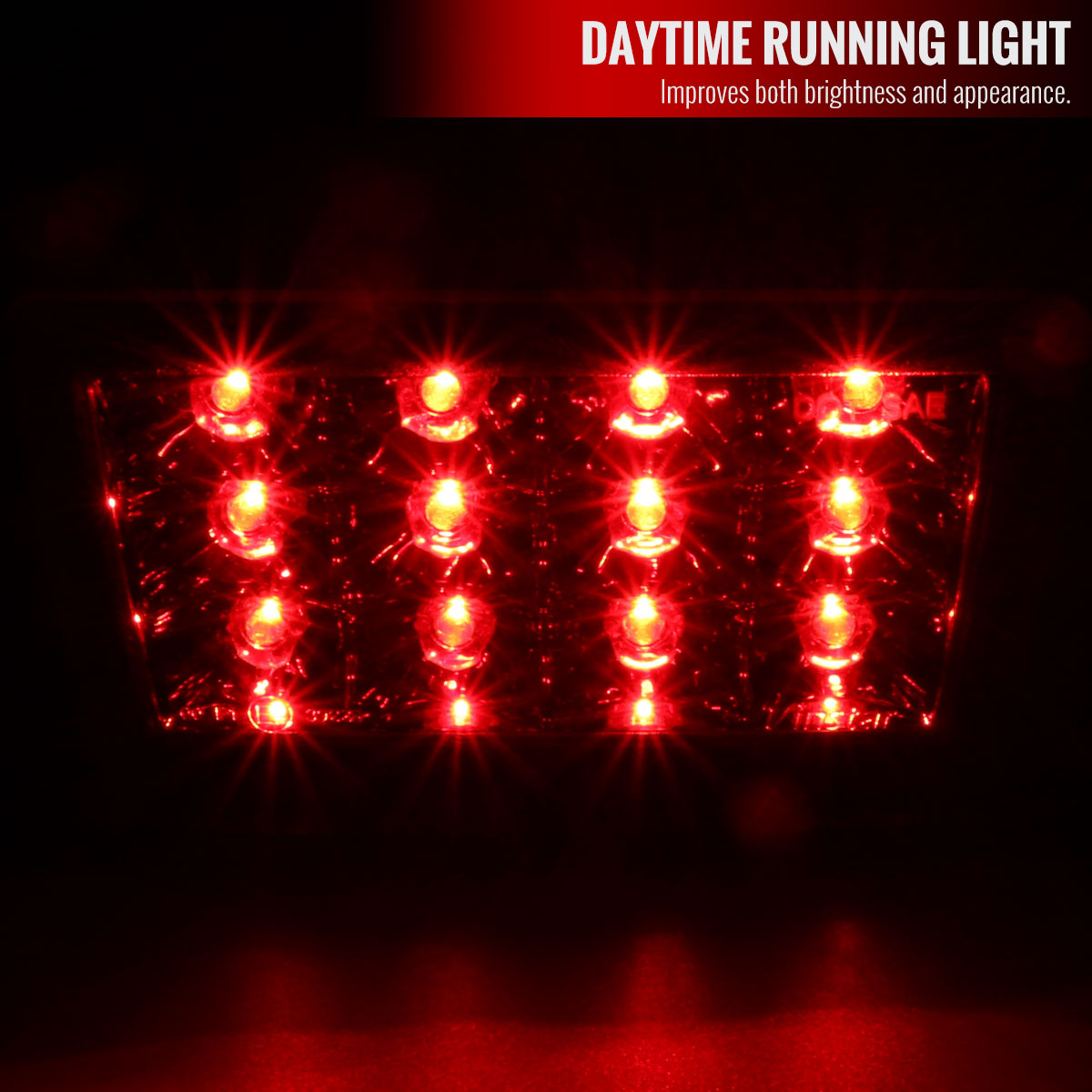 2011-2018 Subaru Impreza WRX/STI/XV Crosstrek F1 Style Rear LED 3rd Brake Light (Chrome Housing/Red Lens)