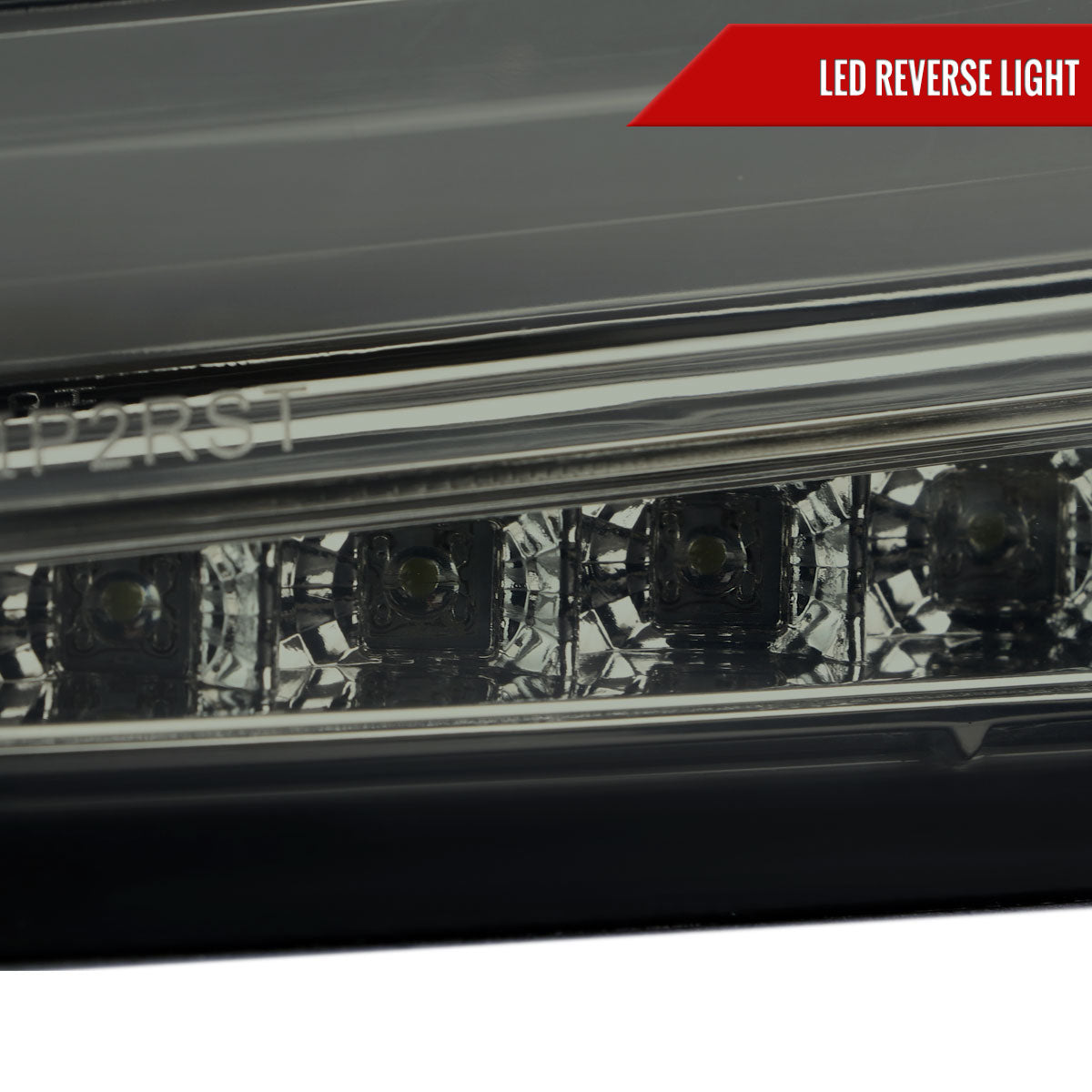 2015-2021 Subaru WRX Sequential White Bar LED Tail Lights (Chrome Housing/Smoked Lens)