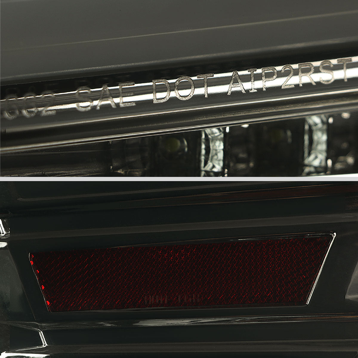 2015-2021 Subaru WRX Sequential White Bar LED Tail Lights (Chrome Housing/Smoked Lens)