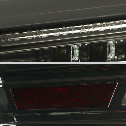 2015-2021 Subaru WRX Sequential White Bar LED Tail Lights (Chrome Housing/Smoked Lens)