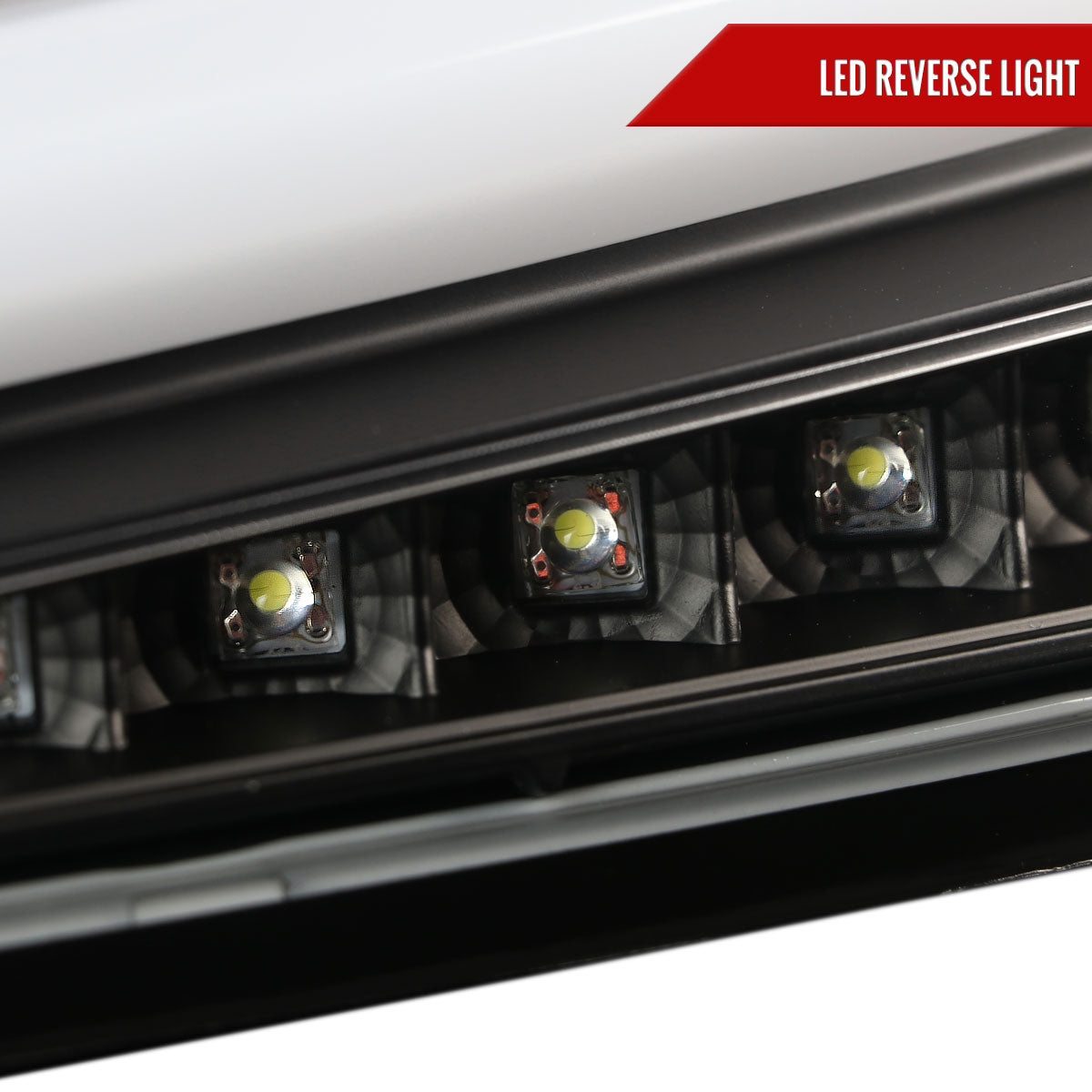 2015-2021 Subaru WRX  Sequential White Bar LED Tail Lights (Matte Black Housing/Clear Lens)