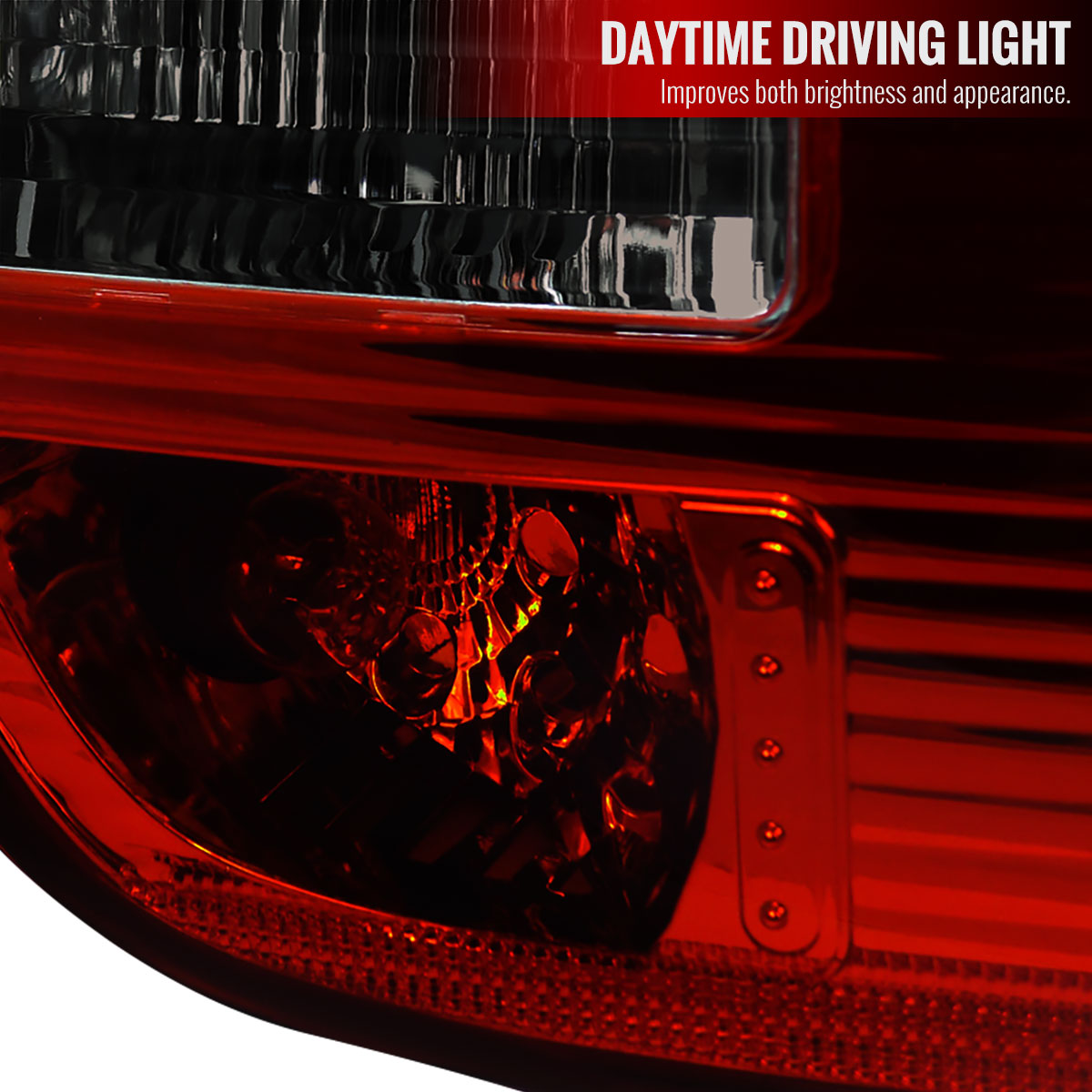 2000-2006 BMW E53 X5 Tail Lights - APC (Chrome Housing/Red Smoked Lens)