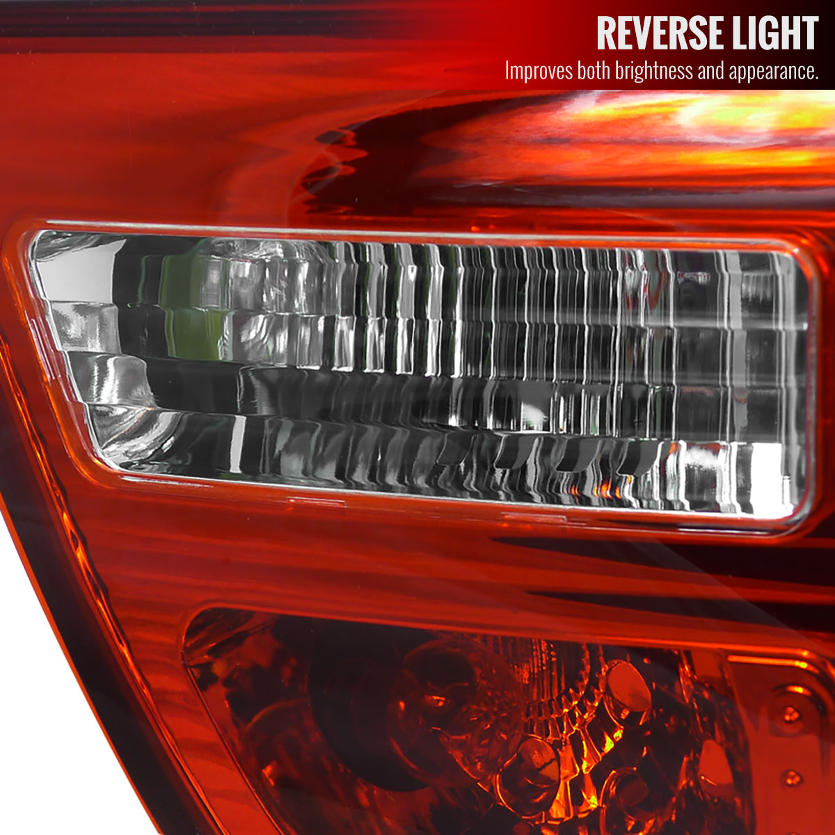 2000-2006 BMW E53 X5 Tail Lights (Chrome Housing/Red Clear Lens)
