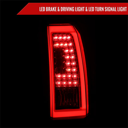 2015-2020 GMC Yukon/Yukon XL Denali SLE/SLT LED Tail Lights (Glossy Black Housing/Smoked Lens)