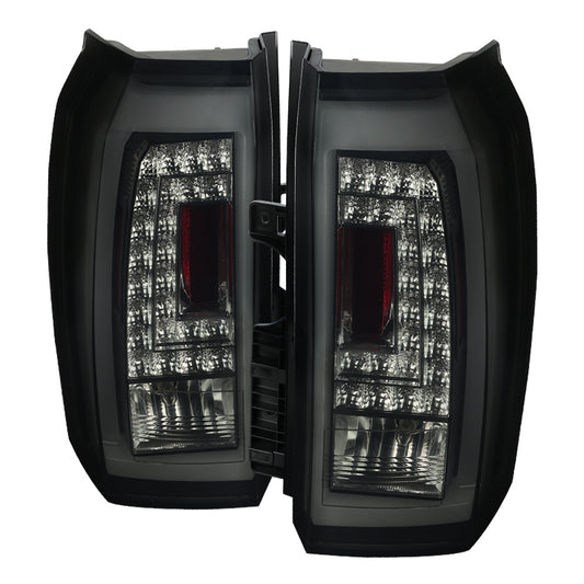 2015-2020 GMC Yukon/Yukon XL Denali SLE/SLT LED Tail Lights (Glossy Black Housing/Smoked Lens)