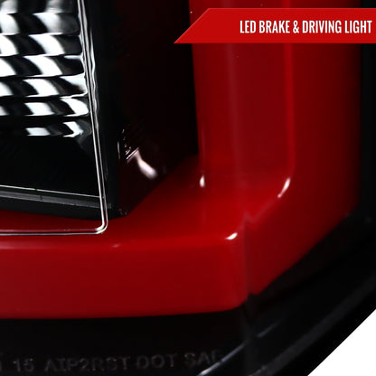 2015-2020 GMC Yukon/Yukon XL Denali SLE/SLT LED Tail Lights (Jet Black Housing/Clear Lens)