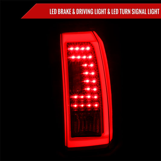 2015-2020 GMC Yukon/Yukon XL LED Tail Lights (Matte Black Housing/Clear Lens)