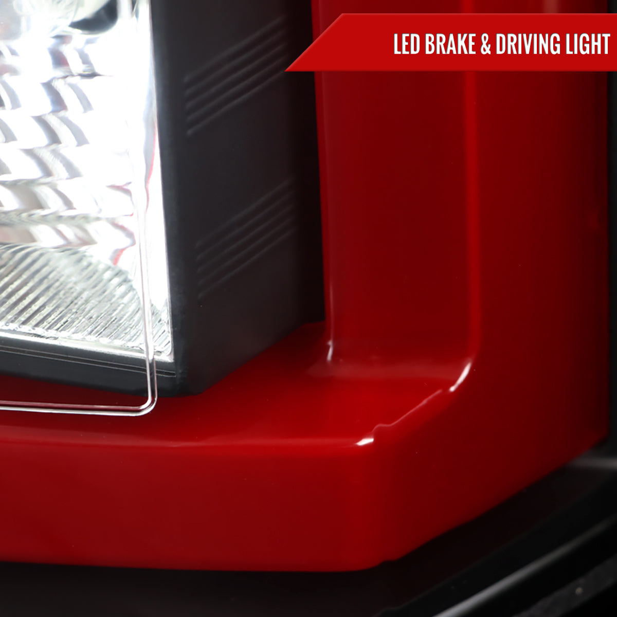 2015-2020 GMC Yukon/Yukon XL Denali SLE/SLT LED Tail Lights (Black Housing/Clear Lens w/ Red Bar)