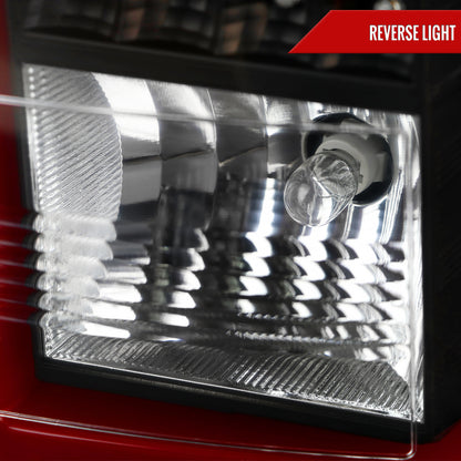 2015-2020 GMC Yukon/Yukon XL Denali SLE/SLT LED Tail Lights (Black Housing/Clear Lens w/ Red Bar)