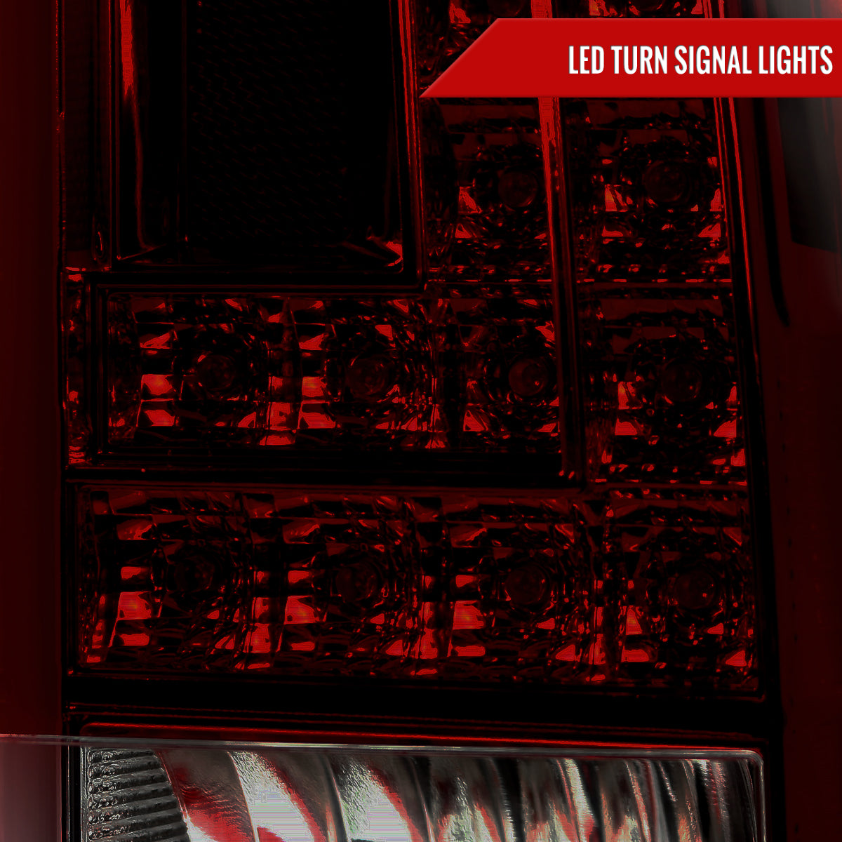 2015-2020 GMC Yukon/Yukon XL Denali SLE/SLT LED Tail Lights (Chrome Housing/Red Smoked Lens)