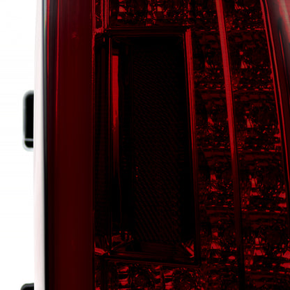 2015-2020 GMC Yukon/Yukon XL Denali SLE/SLT LED Tail Lights (Chrome Housing/Red Smoked Lens)