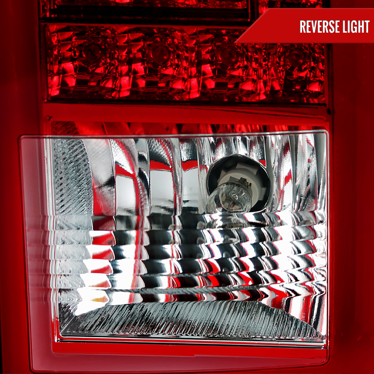 2015-2020 GMC Yukon/Yukon XL Denali SLE/SLT LED Tail Lights (Chrome Housing/Red Clear Lens)