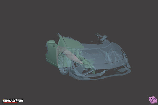Lamborghini Gallardo 3D Scan (Facelift, 2008-2013)