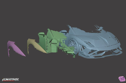 Lamborghini Gallardo 3D Scan (Facelift, 2008-2013)