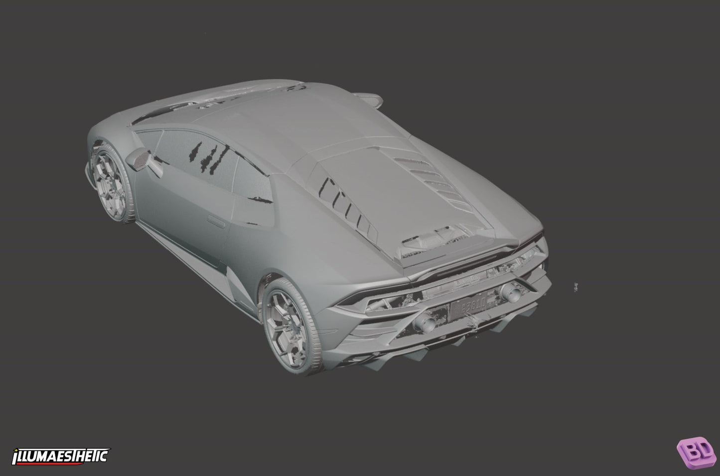 Lamborghini Huracan LP640-4 Evo 3D Scan (2019-2024)