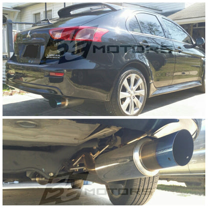 Tsudo 12-17 Lancer DE ES GT S2 Burnt Tip Axleback Exhaust