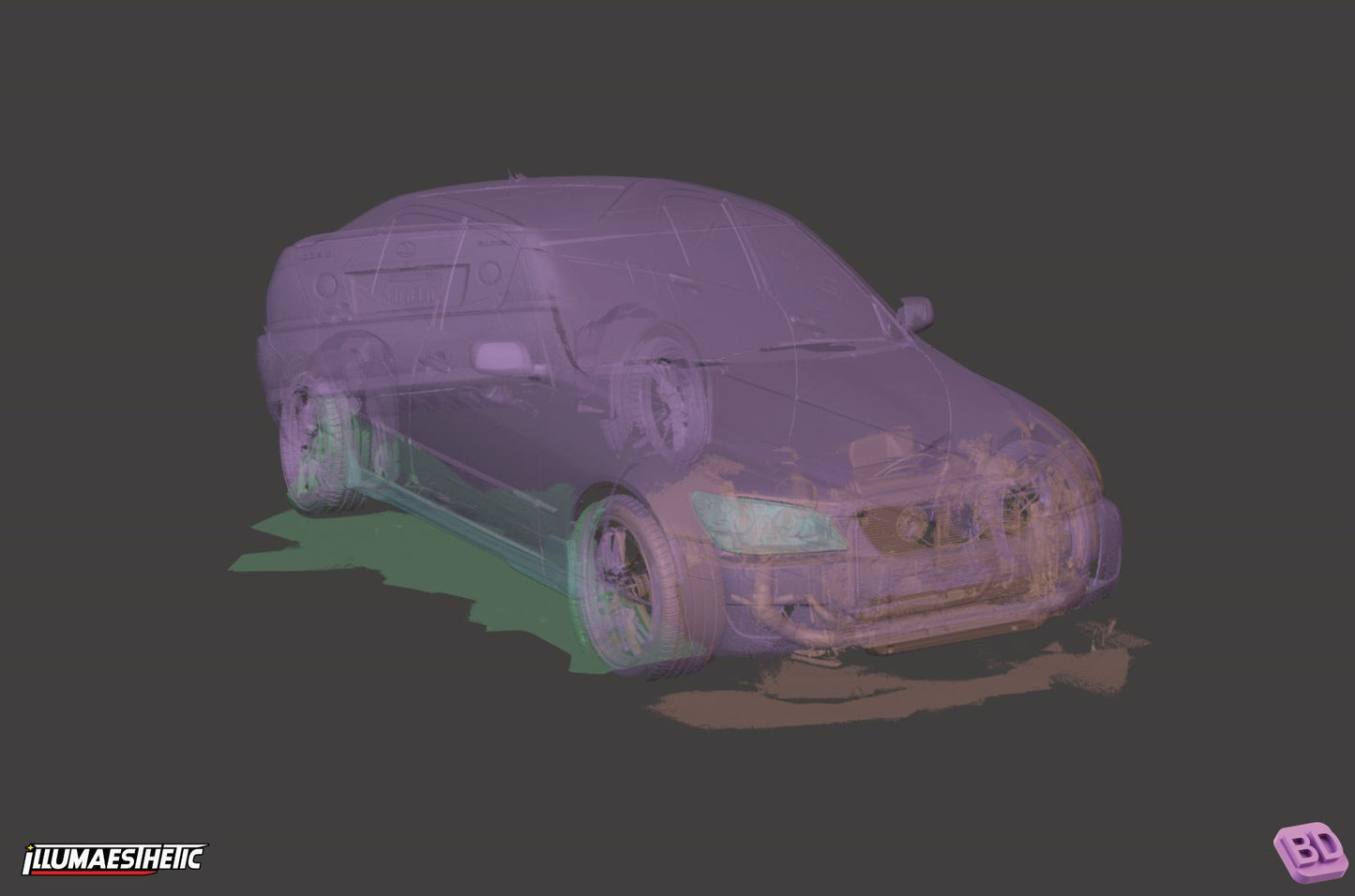 Lexus IS300 / Toyota Altezza (XE10) 3D Scan (1998–2005)