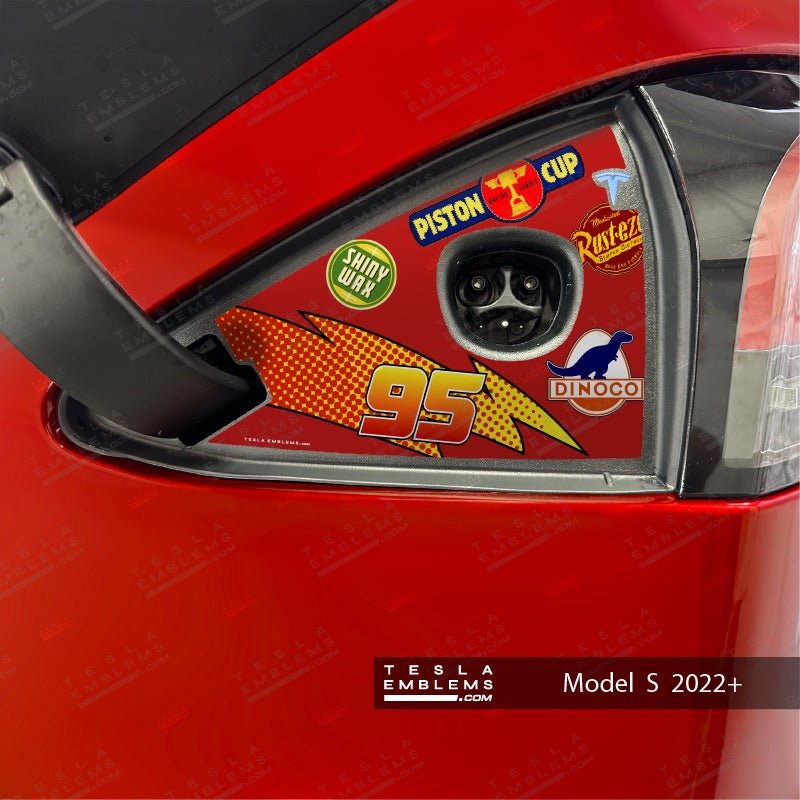 Lightning McQueen Tesla Charge Port Wrap | Model S