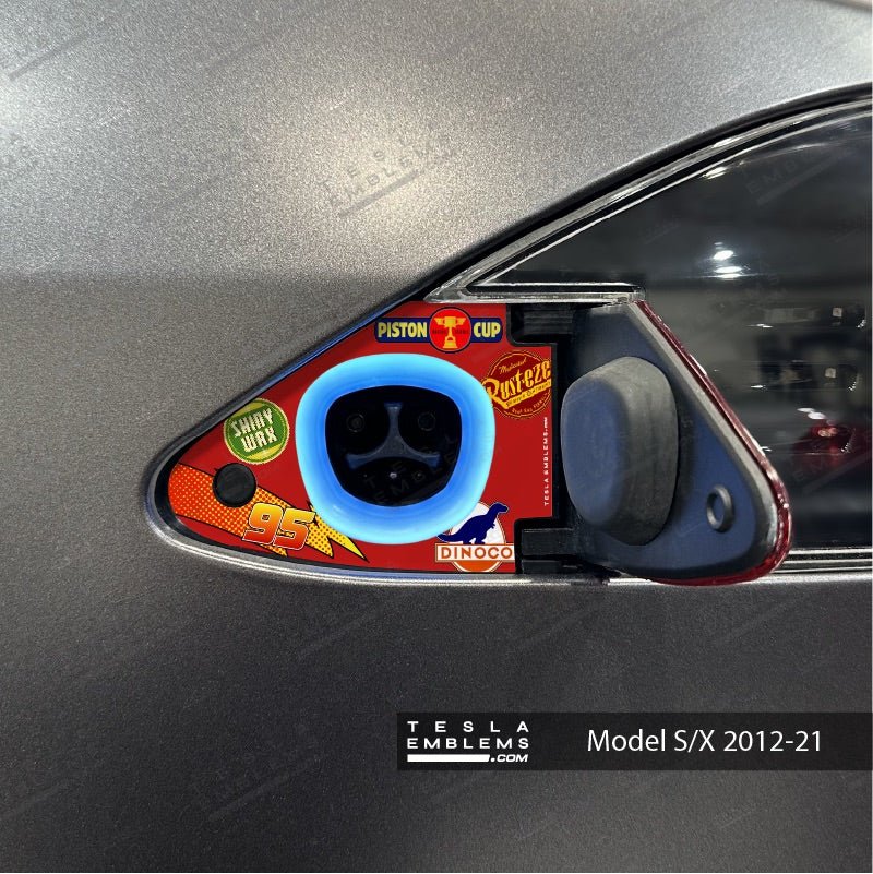 Lightning McQueen Tesla Charge Port Wrap | Model S