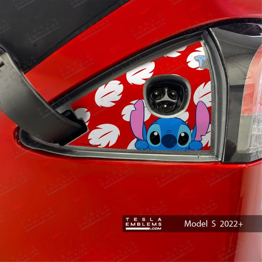 Lilo & Stitch Tesla Charge Port Wrap | Model S