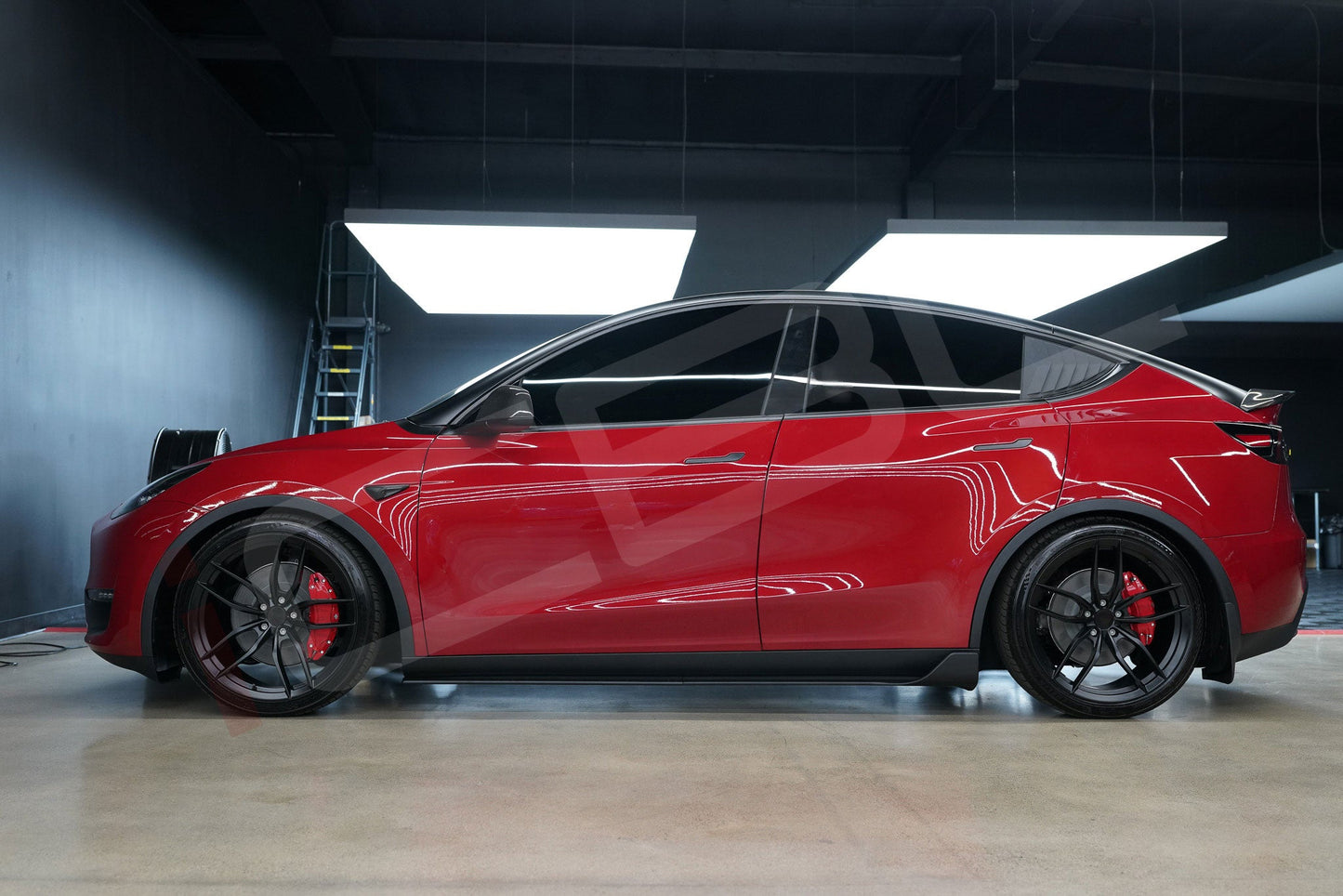 Tesla Model Y Brake Caliper Covers Aluminum Front & Rear RED 19-24 (4PCS)