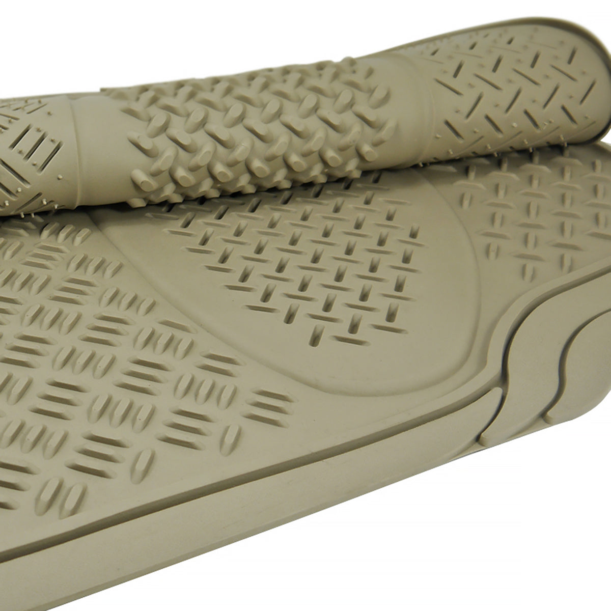 Universal PVC Rubber Floor Mats - 3PC (Beige)