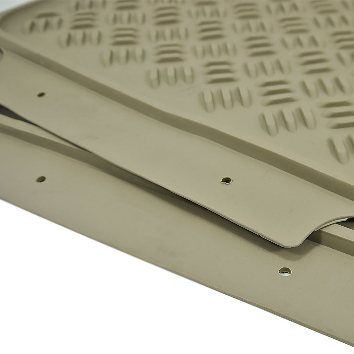 Universal PVC Rubber Floor Mats - 3PC (Beige)