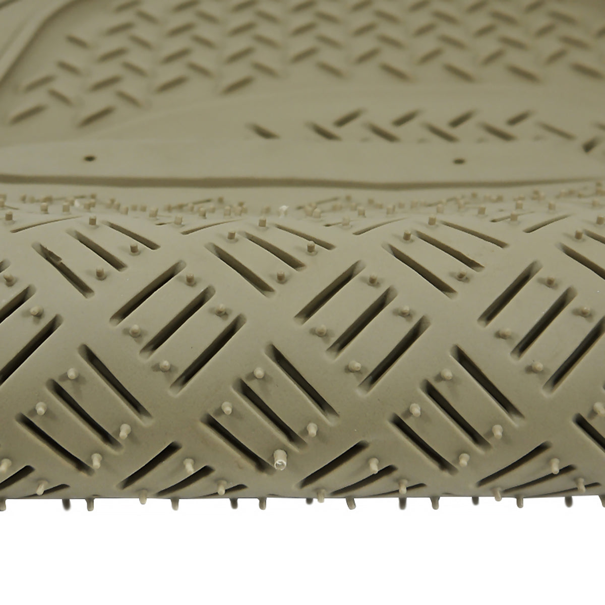 Universal PVC Rubber Floor Mats - 3PC (Beige)