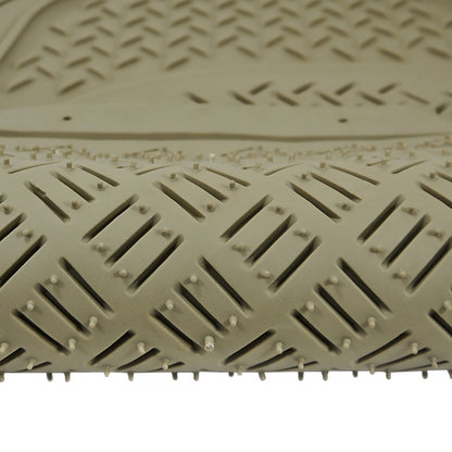 Universal PVC Rubber Floor Mats - 3PC (Beige)