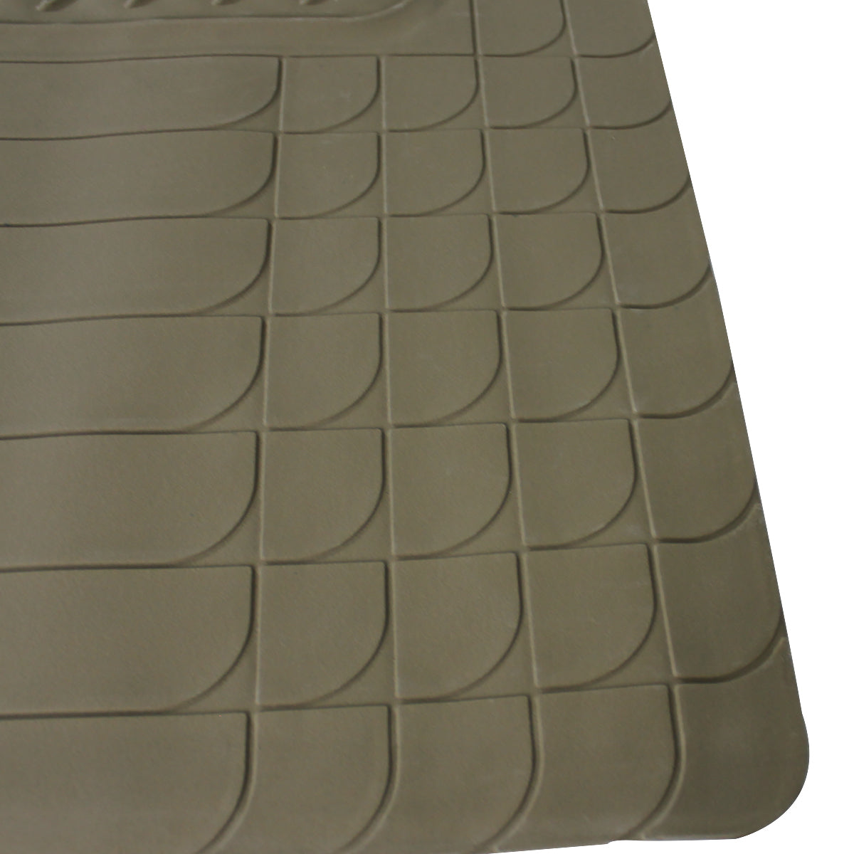 Universal PVC Rubber Floor Mats - 5PC (Beige)