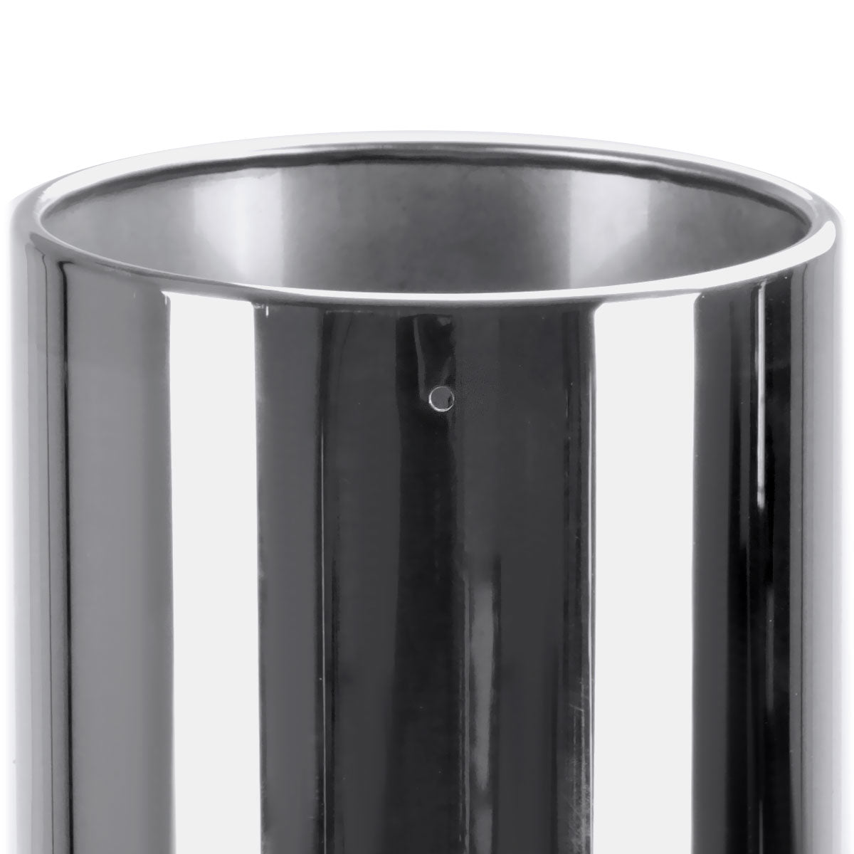 Universal 5" Inlet/8" Outlet Chrome Stainless Steel Bolt-On Angled Exhaust Tip