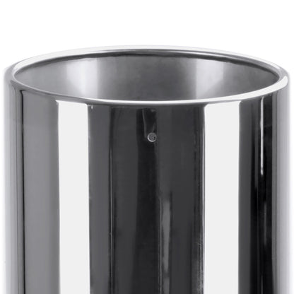 Universal 5" Inlet/8" Outlet Chrome Stainless Steel Bolt-On Angled Exhaust Tip