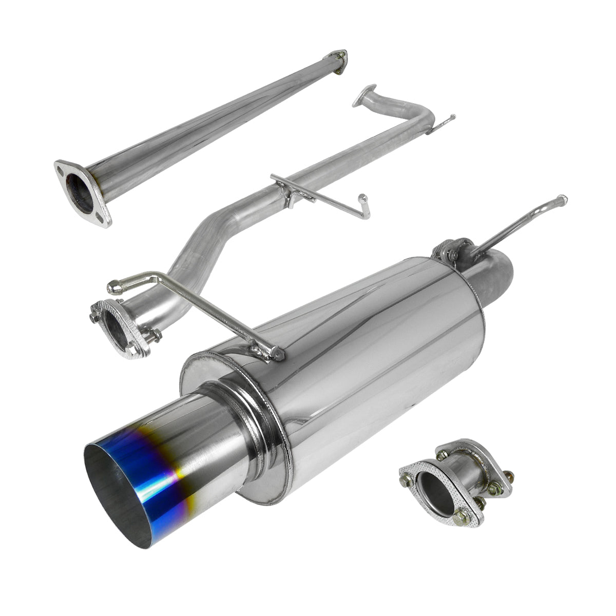 1998-2002 Honda Accord N1 Style Catback Exhaust System (Burnt Tip)