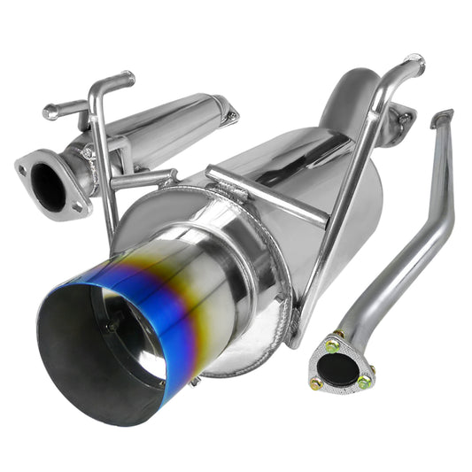 2002-2005 Honda Civic Si Hatchback T-304 Stainless Steel N1 Style Catback Exhaust System w/ Burnt Tip