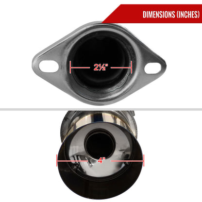 2012-2017 Scion FRS/ Subaru BRZ/ Toyota 86 Dual Muffler Catback Exhaust System (Burnt Tip)