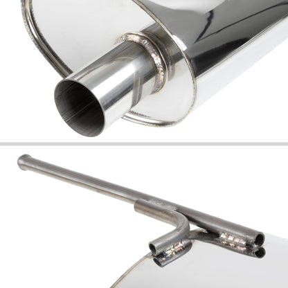 2009-2014 Hyundai Genesis Coupe 2.0T T-304 Stainless Steel Catback Exhaust System w/ Burnt Tip
