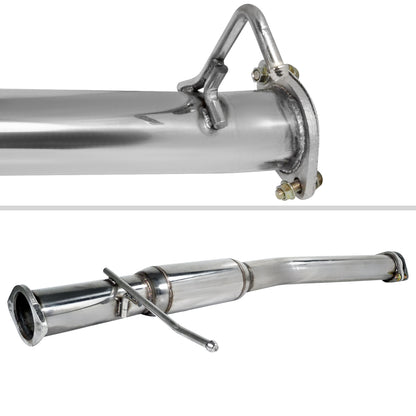 1989-1994 Nissan 240SX S13 T-304 Stainless Steel N1 Style Catback Exhaust System w/ Burnt Tip