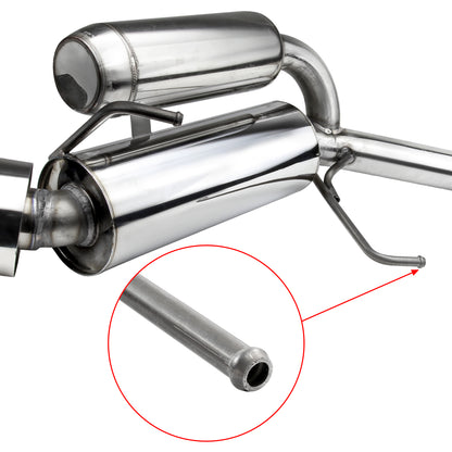 2003-2009 Nissan 350Z Coupe/Convertible T-304 Stainless Steel N1 Style Dual Catback Exhaust System w/ Burnt Tips